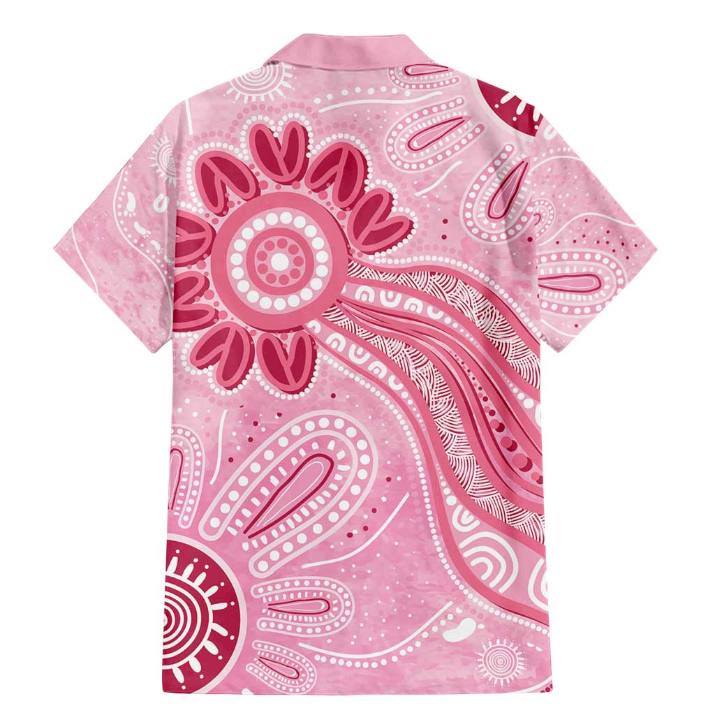 First Nation Aboriginal Dot Arts Family Matching Mermaid Dress and Hawaiian Shirt Think Pink - Aussie Hoodie
