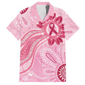First Nation Aboriginal Dot Arts Family Matching Off The Shoulder Long Sleeve Dress and Hawaiian Shirt Think Pink - Aussie Hoodie