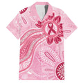 First Nation Aboriginal Dot Arts Family Matching Short Sleeve Bodycon Dress and Hawaiian Shirt Think Pink - Aussie Hoodie