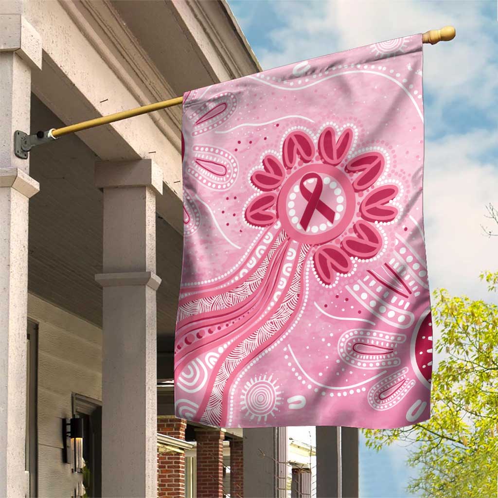 First Nation Aboriginal Dot Arts Garden Flag Think Pink - Aussie Hoodie