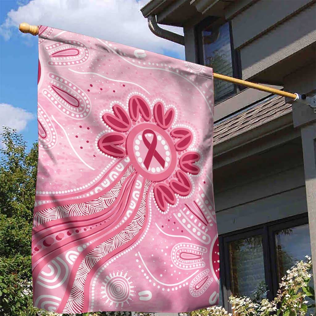 First Nation Aboriginal Dot Arts Garden Flag Think Pink - Aussie Hoodie