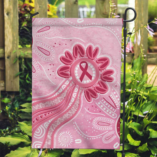 First Nation Aboriginal Dot Arts Garden Flag Think Pink - Aussie Hoodie