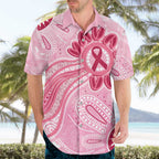 First Nation Aboriginal Dot Arts Hawaiian Shirt Think Pink - Aussie Hoodie