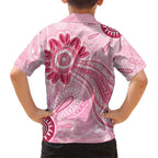 First Nation Aboriginal Dot Arts Hawaiian Shirt Think Pink - Aussie Hoodie