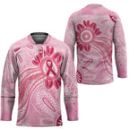 First Nation Aboriginal Dot Arts Hockey Jersey Think Pink - Aussie Hoodie