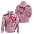 First Nation Aboriginal Dot Arts Hoodie Think Pink - Aussie Hoodie