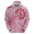First Nation Aboriginal Dot Arts Hoodie Think Pink - Aussie Hoodie