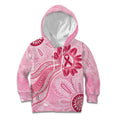 First Nation Aboriginal Dot Arts Kid Hoodie Think Pink - Aussie Hoodie
