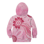 First Nation Aboriginal Dot Arts Kid Hoodie Think Pink - Aussie Hoodie