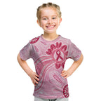 First Nation Aboriginal Dot Arts Kid T Shirt Think Pink - Aussie Hoodie