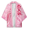 First Nation Aboriginal Dot Arts Kimono Think Pink - Aussie Hoodie