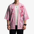 First Nation Aboriginal Dot Arts Kimono Think Pink - Aussie Hoodie