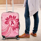 First Nation Aboriginal Dot Arts Luggage Cover Think Pink - Aussie Hoodie