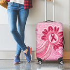 First Nation Aboriginal Dot Arts Luggage Cover Think Pink - Aussie Hoodie
