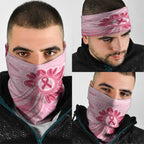 First Nation Aboriginal Dot Arts Neck Gaiter Think Pink - Aussie Hoodie
