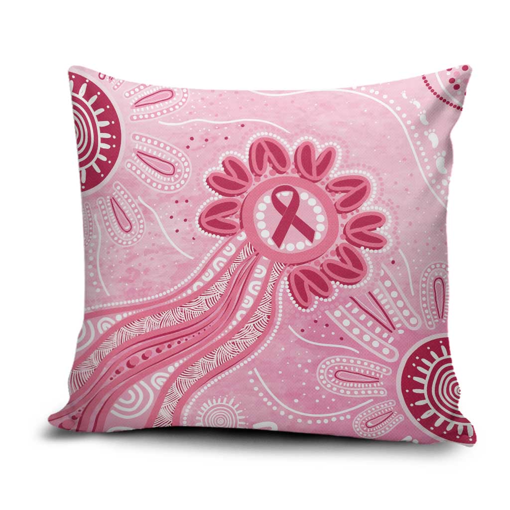 First Nation Aboriginal Dot Arts Pillow Cover Think Pink - Aussie Hoodie