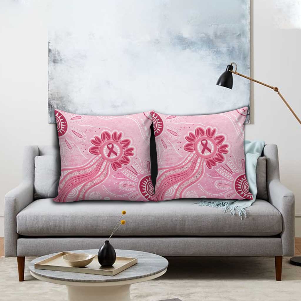 First Nation Aboriginal Dot Arts Pillow Cover Think Pink - Aussie Hoodie