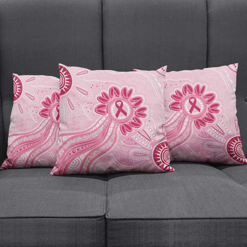 First Nation Aboriginal Dot Arts Pillow Cover Think Pink - Aussie Hoodie