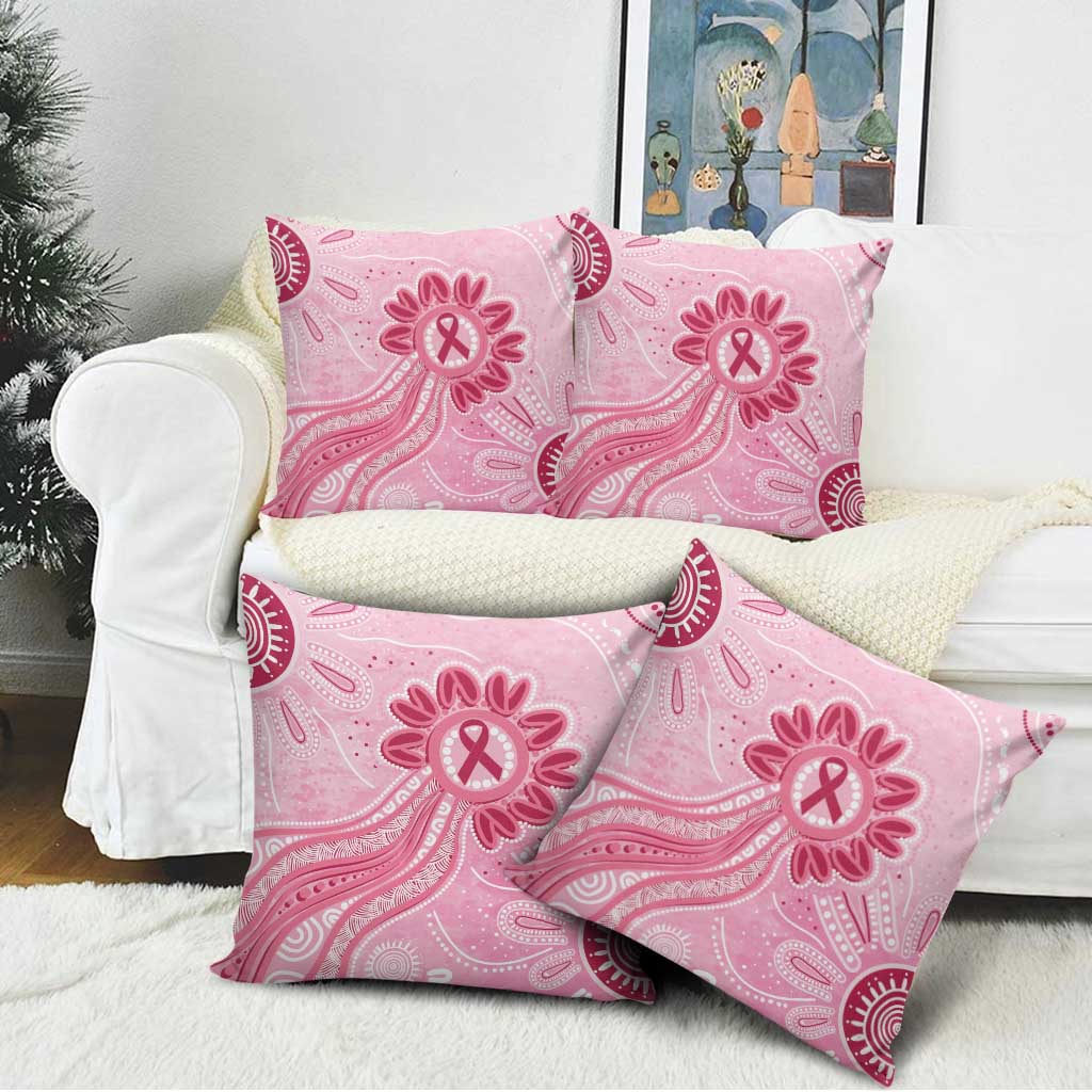 First Nation Aboriginal Dot Arts Pillow Cover Think Pink - Aussie Hoodie