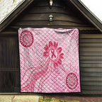 First Nation Aboriginal Dot Arts Quilt Think Pink - Aussie Hoodie