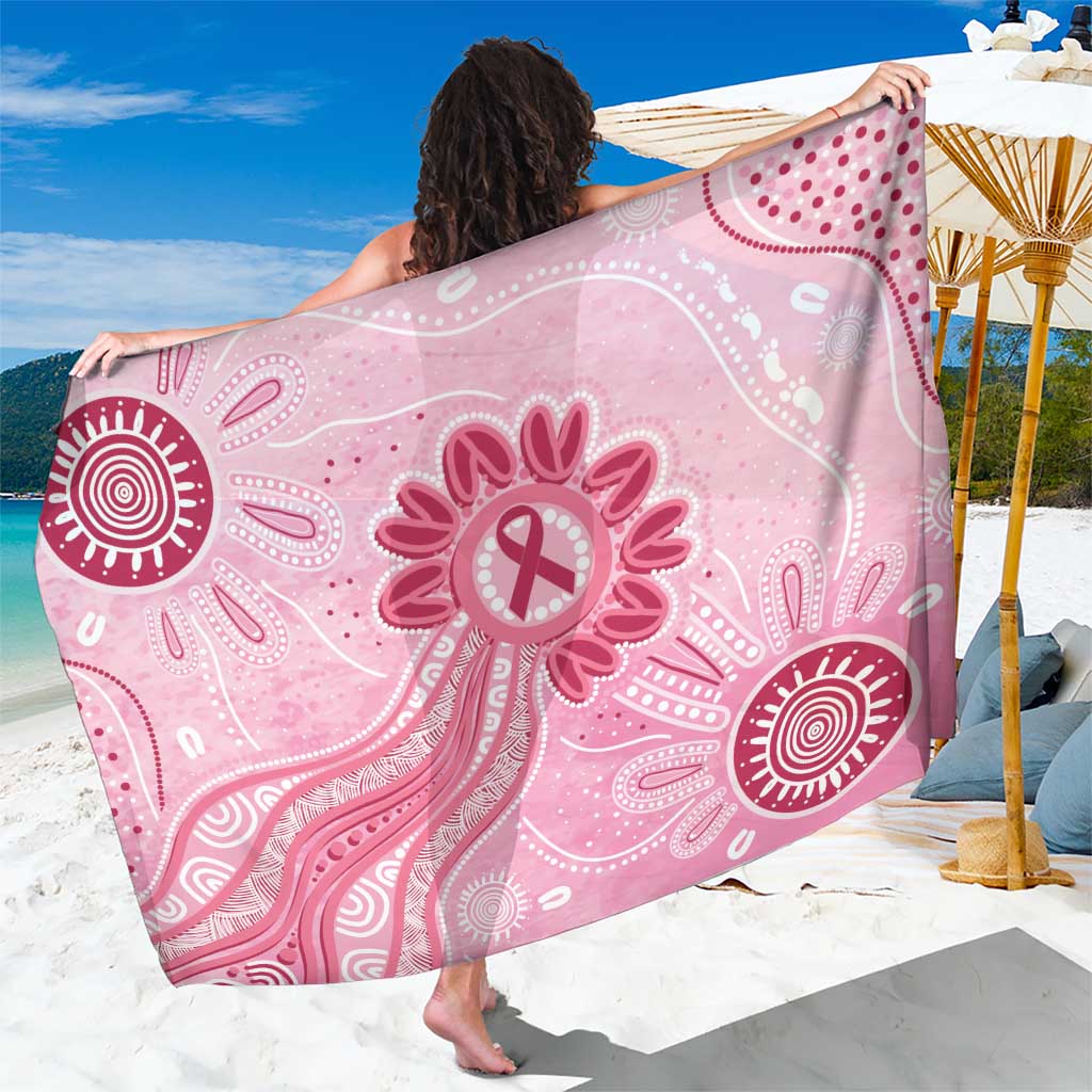 First Nation Aboriginal Dot Arts Sarong Think Pink - Aussie Hoodie