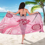 First Nation Aboriginal Dot Arts Sarong Think Pink - Aussie Hoodie
