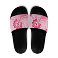 First Nation Aboriginal Dot Arts Slide Sandals Think Pink - Aussie Hoodie