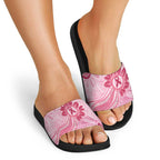First Nation Aboriginal Dot Arts Slide Sandals Think Pink - Aussie Hoodie