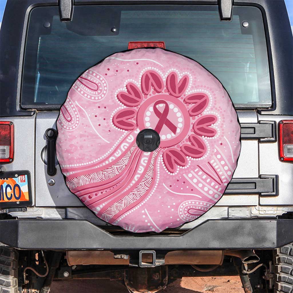 First Nation Aboriginal Dot Arts Spare Tire Cover Think Pink - Aussie Hoodie