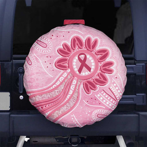 First Nation Aboriginal Dot Arts Spare Tire Cover Think Pink - Aussie Hoodie