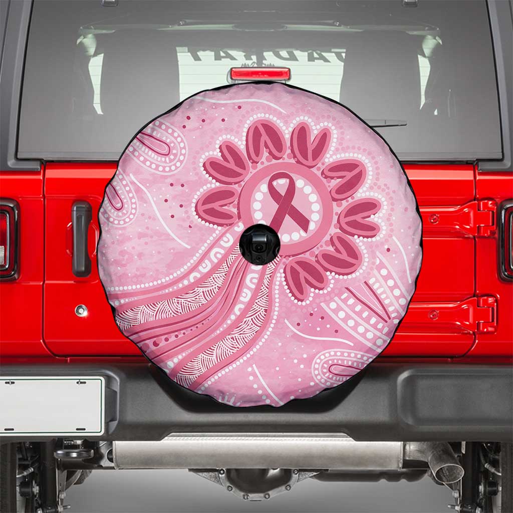 First Nation Aboriginal Dot Arts Spare Tire Cover Think Pink - Aussie Hoodie