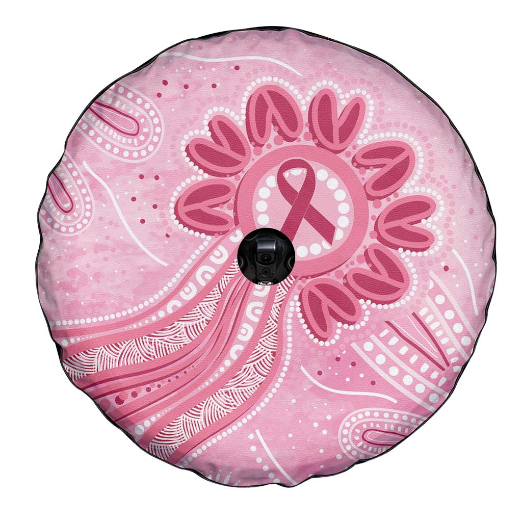 First Nation Aboriginal Dot Arts Spare Tire Cover Think Pink - Aussie Hoodie