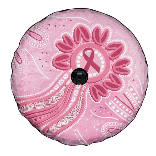 First Nation Aboriginal Dot Arts Spare Tire Cover Think Pink - Aussie Hoodie