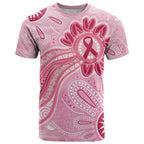 First Nation Aboriginal Dot Arts T Shirt Think Pink - Aussie Hoodie