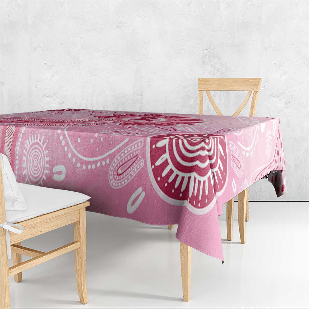 First Nation Aboriginal Dot Arts Tablecloth Think Pink - Aussie Hoodie