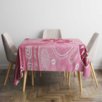 First Nation Aboriginal Dot Arts Tablecloth Think Pink - Aussie Hoodie