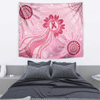 First Nation Aboriginal Dot Arts Tapestry Think Pink - Aussie Hoodie