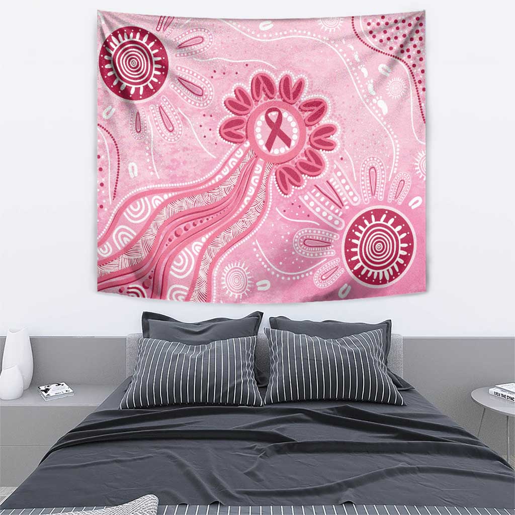 First Nation Aboriginal Dot Arts Tapestry Think Pink - Aussie Hoodie