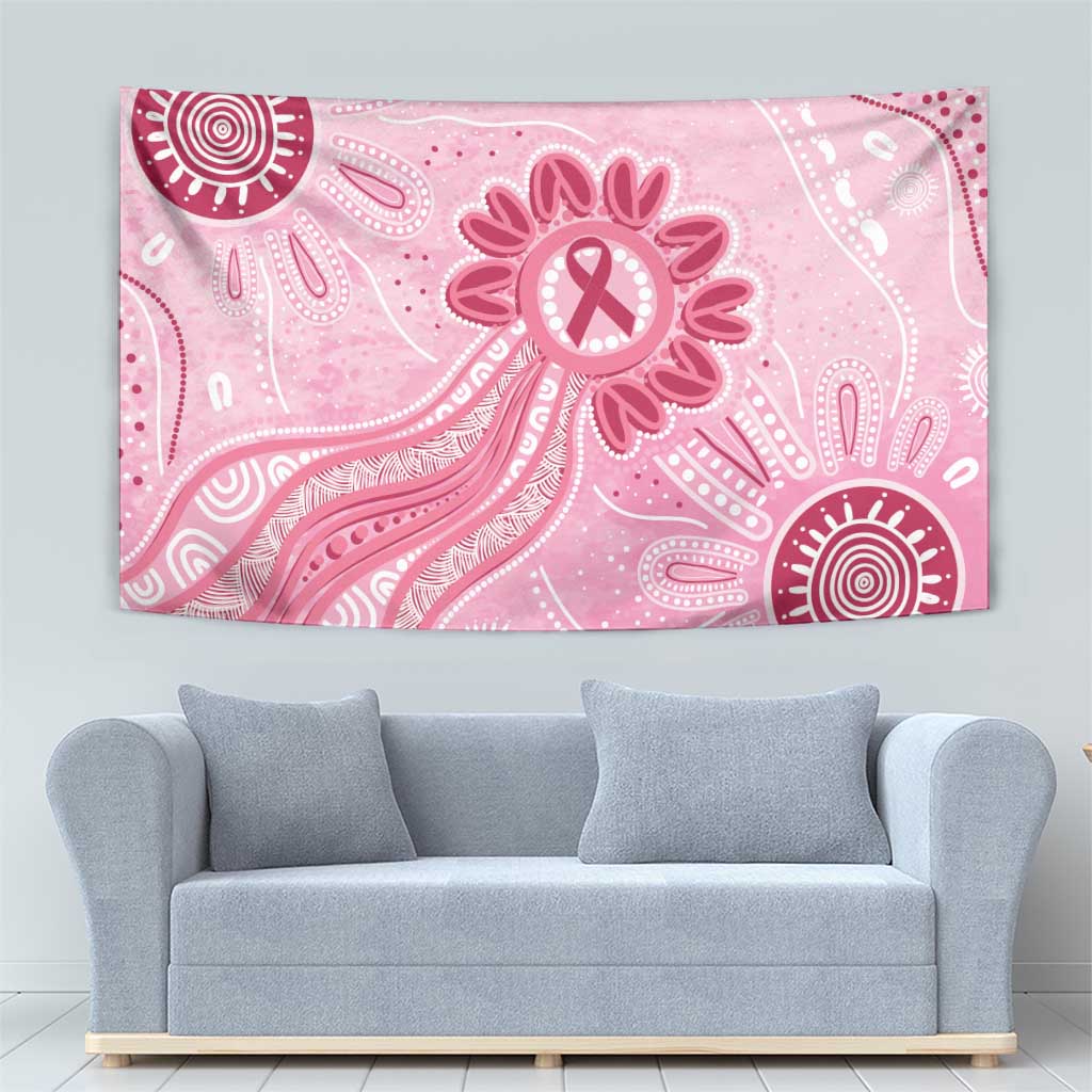 First Nation Aboriginal Dot Arts Tapestry Think Pink - Aussie Hoodie