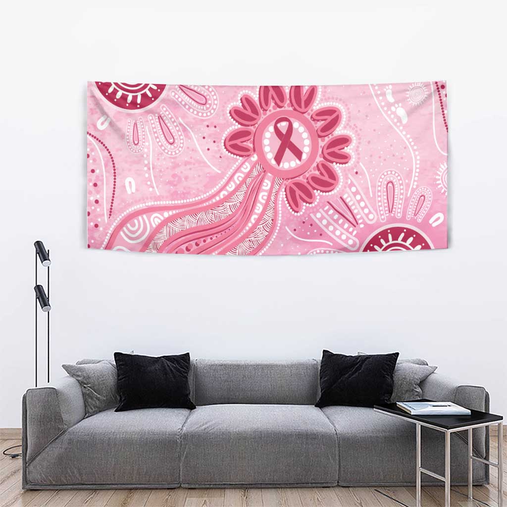 First Nation Aboriginal Dot Arts Tapestry Think Pink - Aussie Hoodie