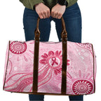 First Nation Aboriginal Dot Arts Travel Bag Think Pink - Aussie Hoodie