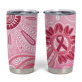 First Nation Aboriginal Dot Arts Tumbler Cup Think Pink - Aussie Hoodie