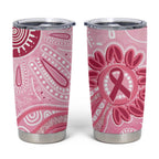First Nation Aboriginal Dot Arts Tumbler Cup Think Pink - Aussie Hoodie