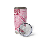 First Nation Aboriginal Dot Arts Tumbler Cup Think Pink - Aussie Hoodie