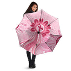 First Nation Aboriginal Dot Arts Umbrella Think Pink - Aussie Hoodie