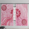 First Nation Aboriginal Dot Arts Window Curtain Think Pink - Aussie Hoodie