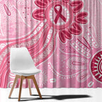 First Nation Aboriginal Dot Arts Window Curtain Think Pink - Aussie Hoodie