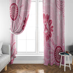 First Nation Aboriginal Dot Arts Window Curtain Think Pink - Aussie Hoodie