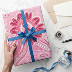 First Nation Aboriginal Dot Arts Wrapping Paper Think Pink