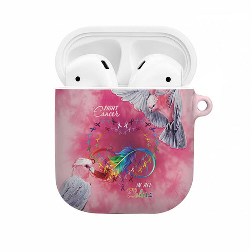 Australia Fight Cancer In All Colors AirPods Case Galah Pink Tie Dye - Aussie Hoodie